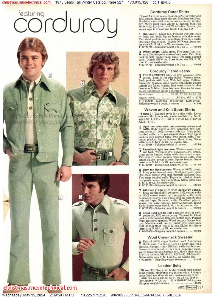 1975 Sears Fall Winter Catalog, Page 527