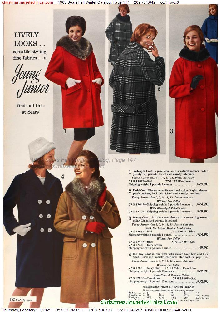 1963 Sears Fall Winter Catalog, Page 147