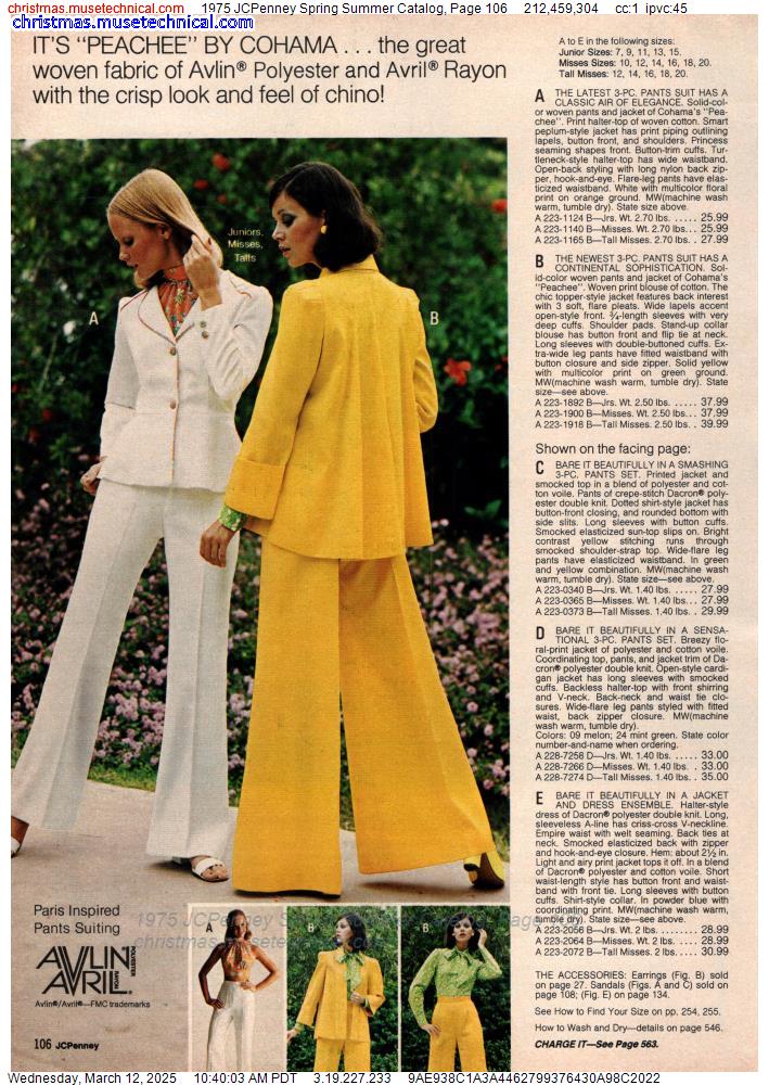 1975 JCPenney Spring Summer Catalog, Page 106