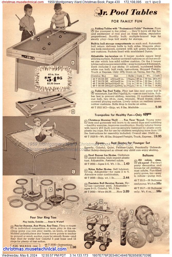 1959 Montgomery Ward Christmas Book, Page 430