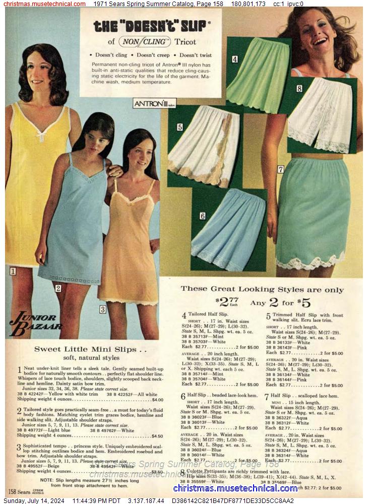 1971 Sears Spring Summer Catalog, Page 158 - Catalogs & Wishbooks