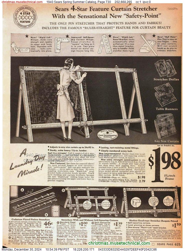 1940 Sears Spring Summer Catalog, Page 730