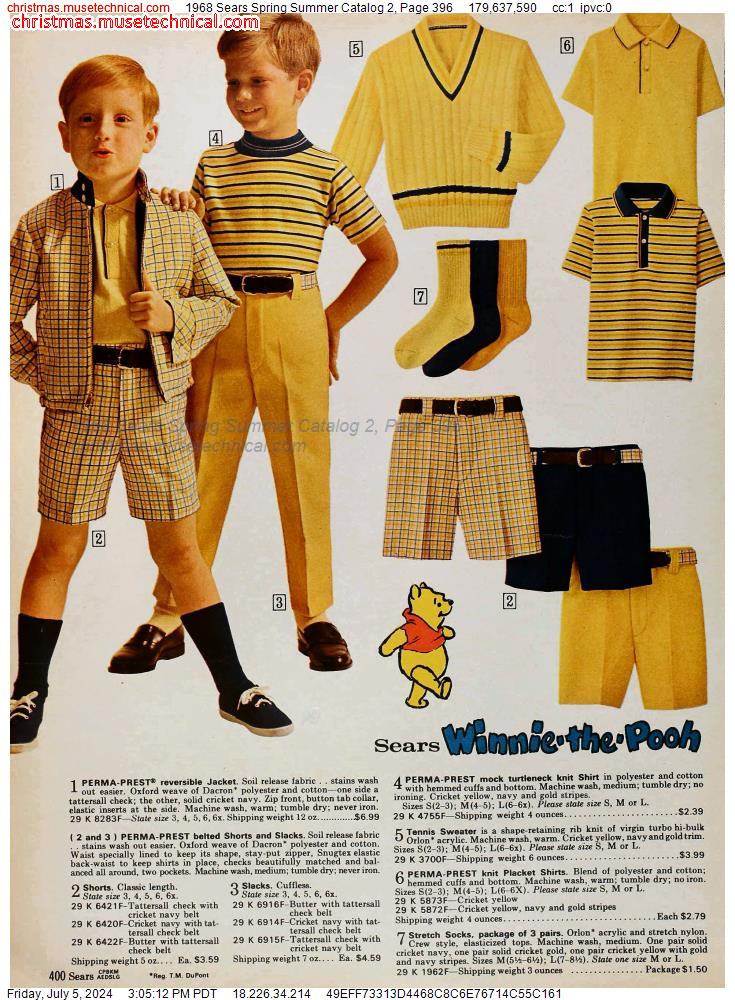1968 Sears Spring Summer Catalog 2, Page 396