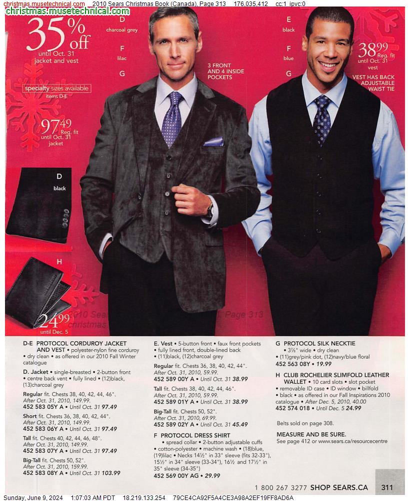 2010 Sears Christmas Book (Canada), Page 313