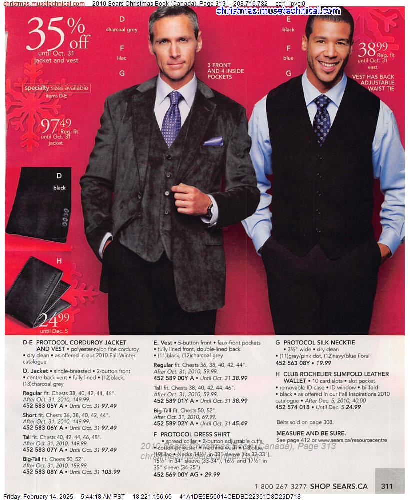 2010 Sears Christmas Book (Canada), Page 313