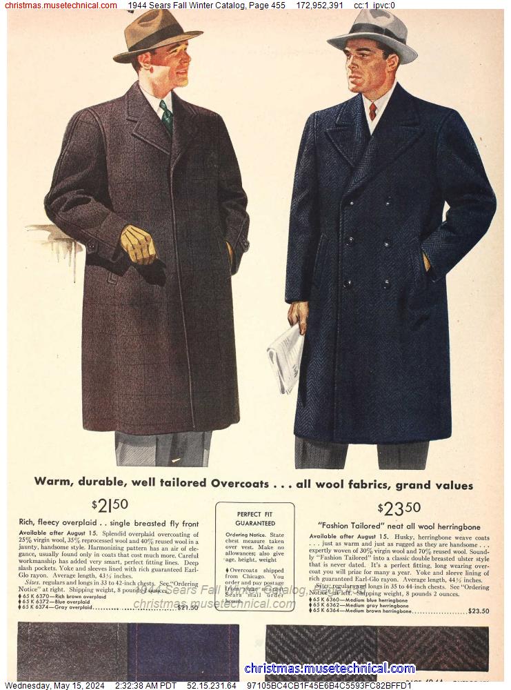 1944 Sears Fall Winter Catalog, Page 455