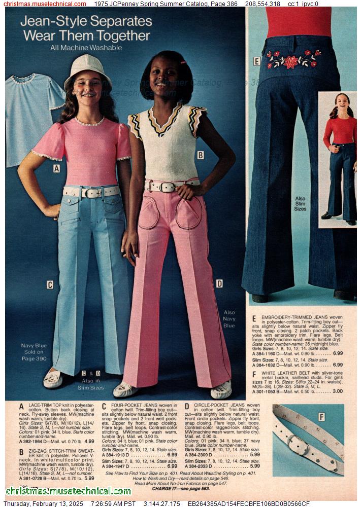 1975 JCPenney Spring Summer Catalog, Page 386