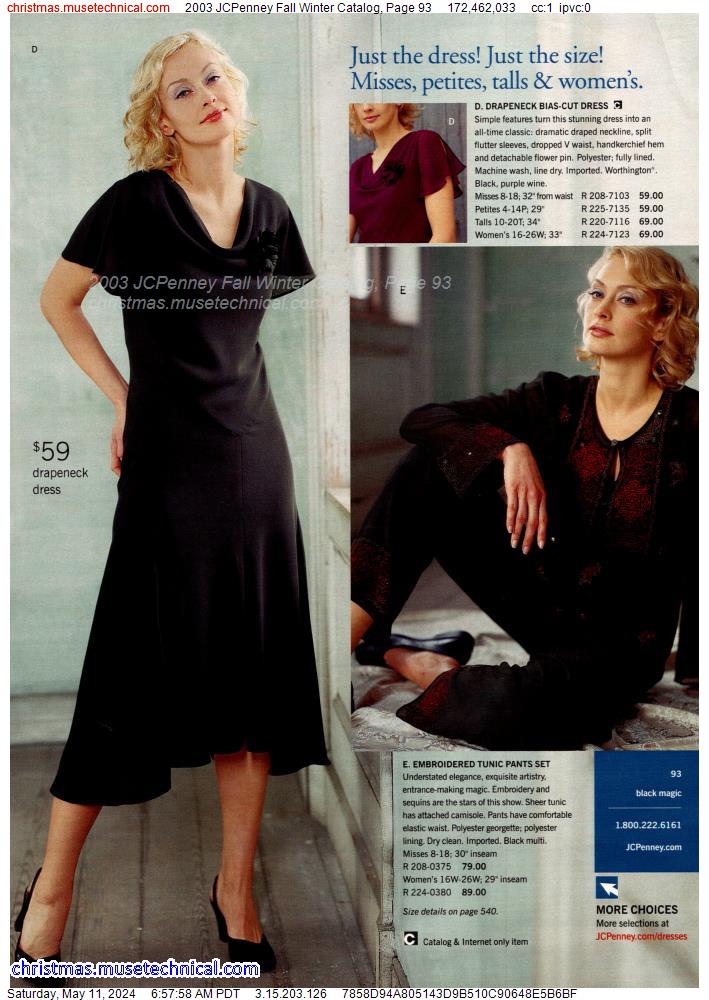 2003 JCPenney Fall Winter Catalog, Page 93