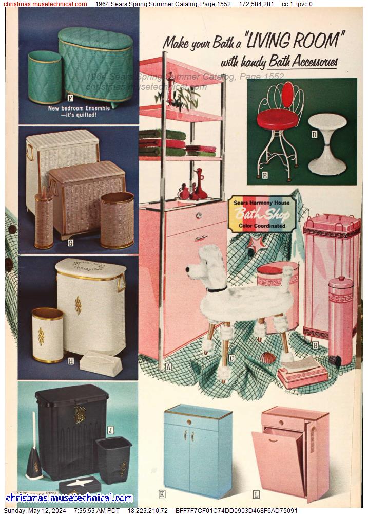 1964 Sears Spring Summer Catalog, Page 1552