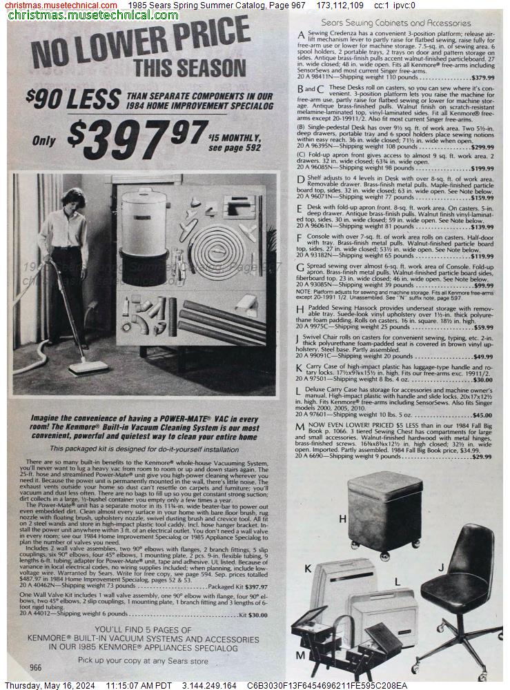 1985 Sears Spring Summer Catalog, Page 967