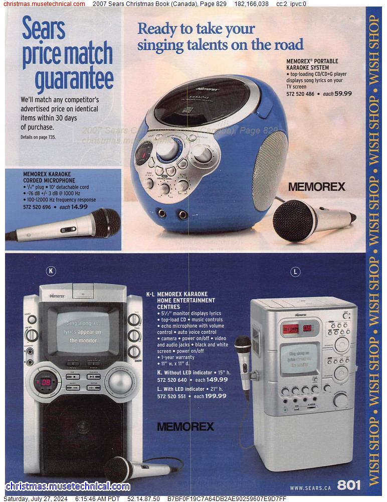 2007 Sears Christmas Book (Canada), Page 829