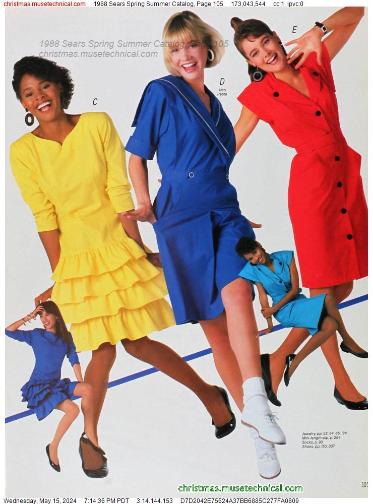1988 Sears Spring Summer Catalog, Page 105