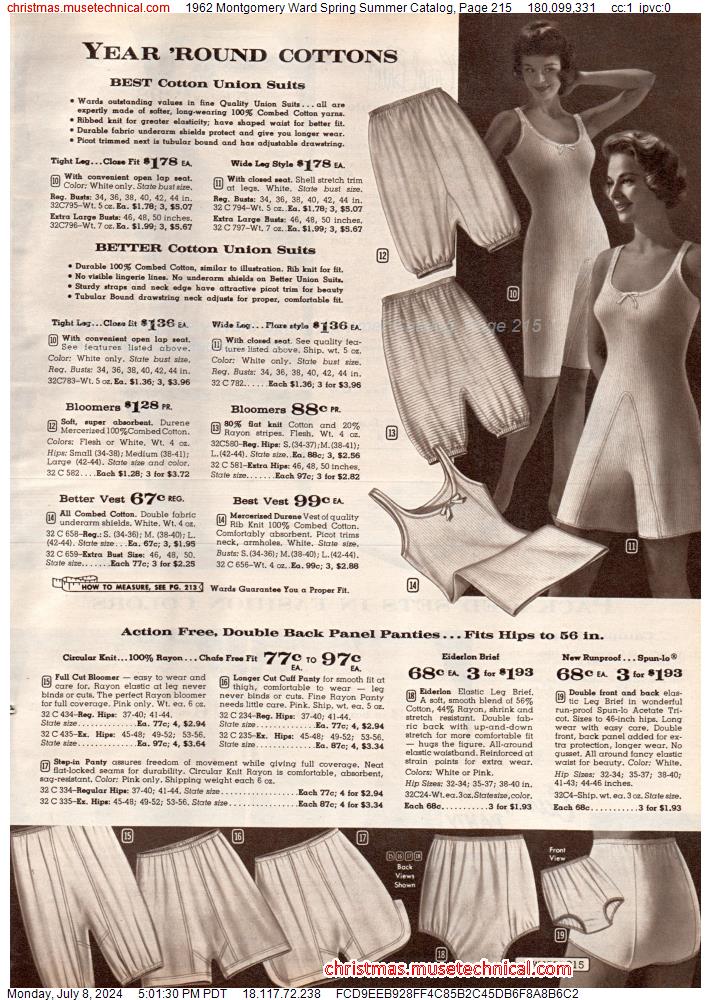 1962 Montgomery Ward Spring Summer Catalog, Page 215