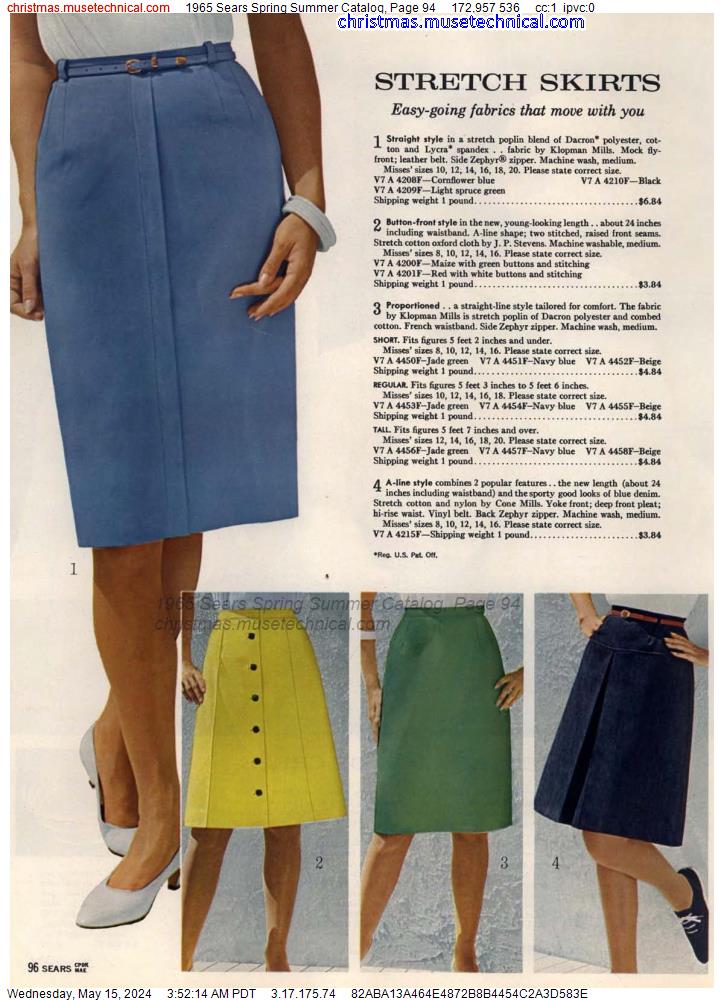 1965 Sears Spring Summer Catalog, Page 94