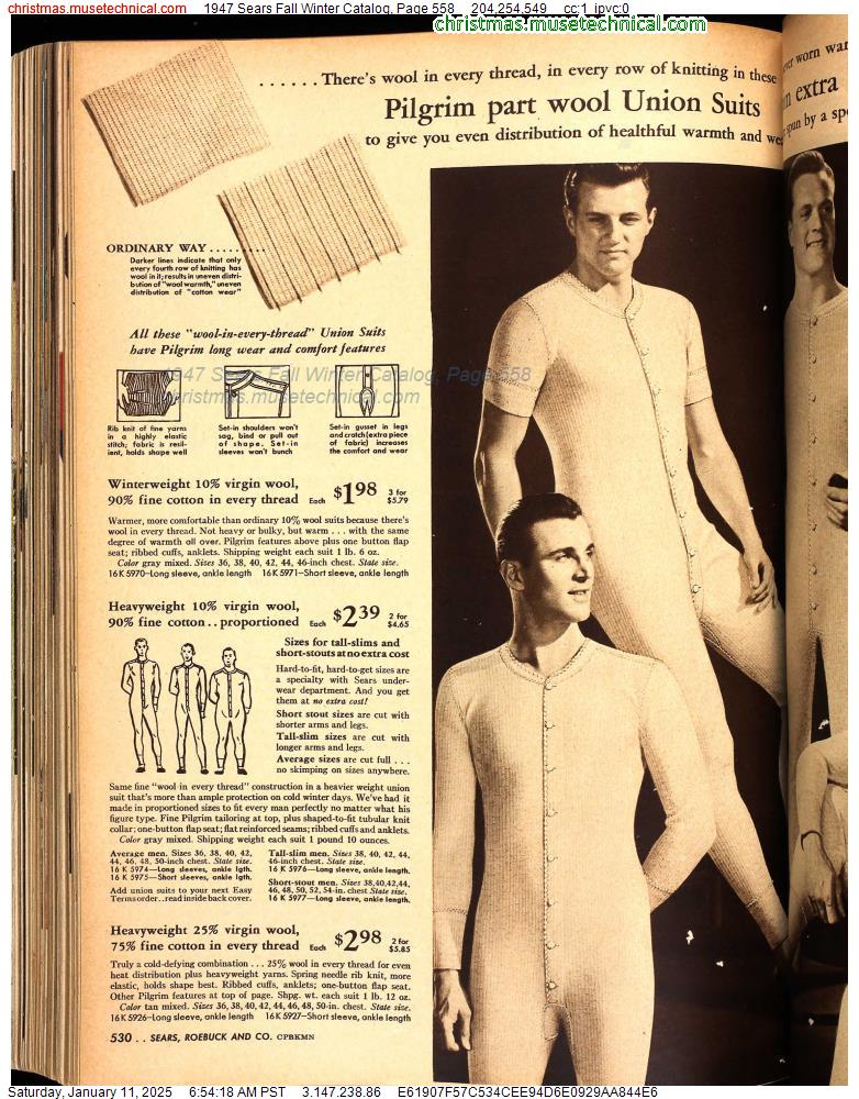 1947 Sears Fall Winter Catalog, Page 558