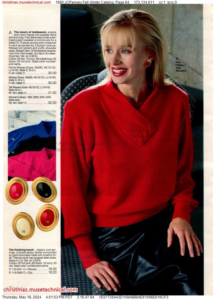 1990 JCPenney Fall Winter Catalog, Page 84