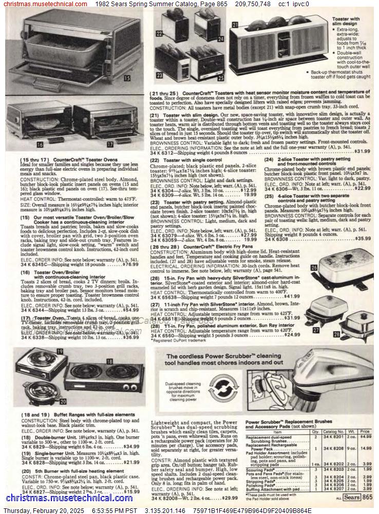 1982 Sears Spring Summer Catalog, Page 865