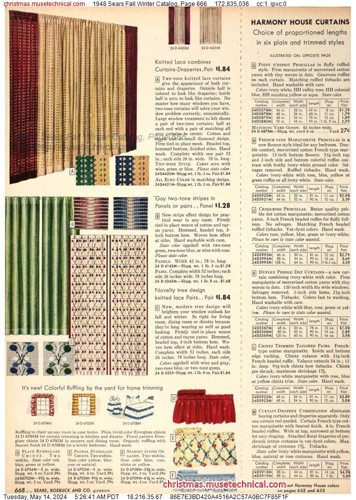1948 Sears Fall Winter Catalog, Page 666