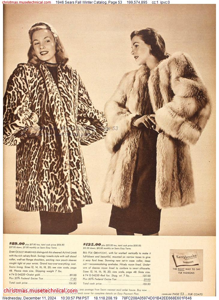 1946 Sears Fall Winter Catalog, Page 53