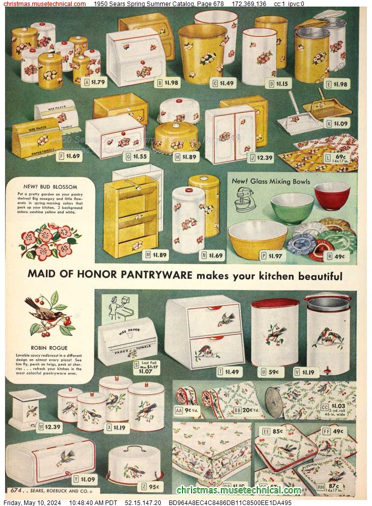 1950 Sears Spring Summer Catalog, Page 678