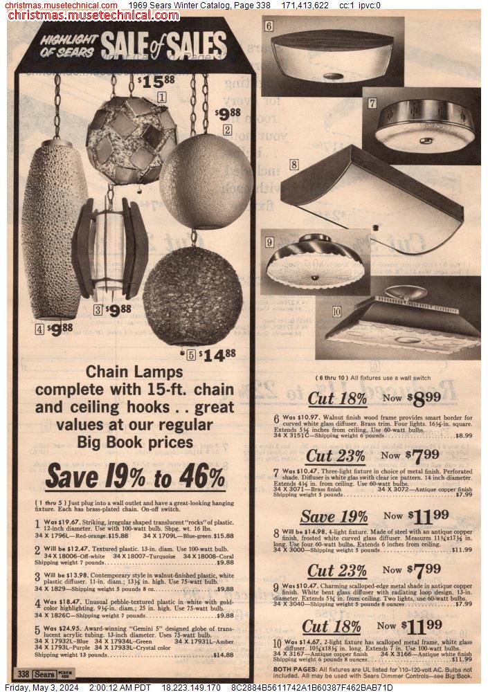 1969 Sears Winter Catalog, Page 338