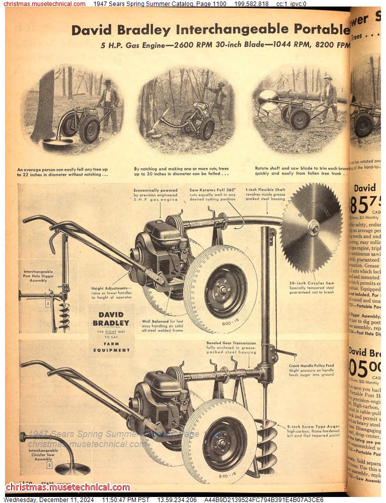 1947 Sears Spring Summer Catalog, Page 1100