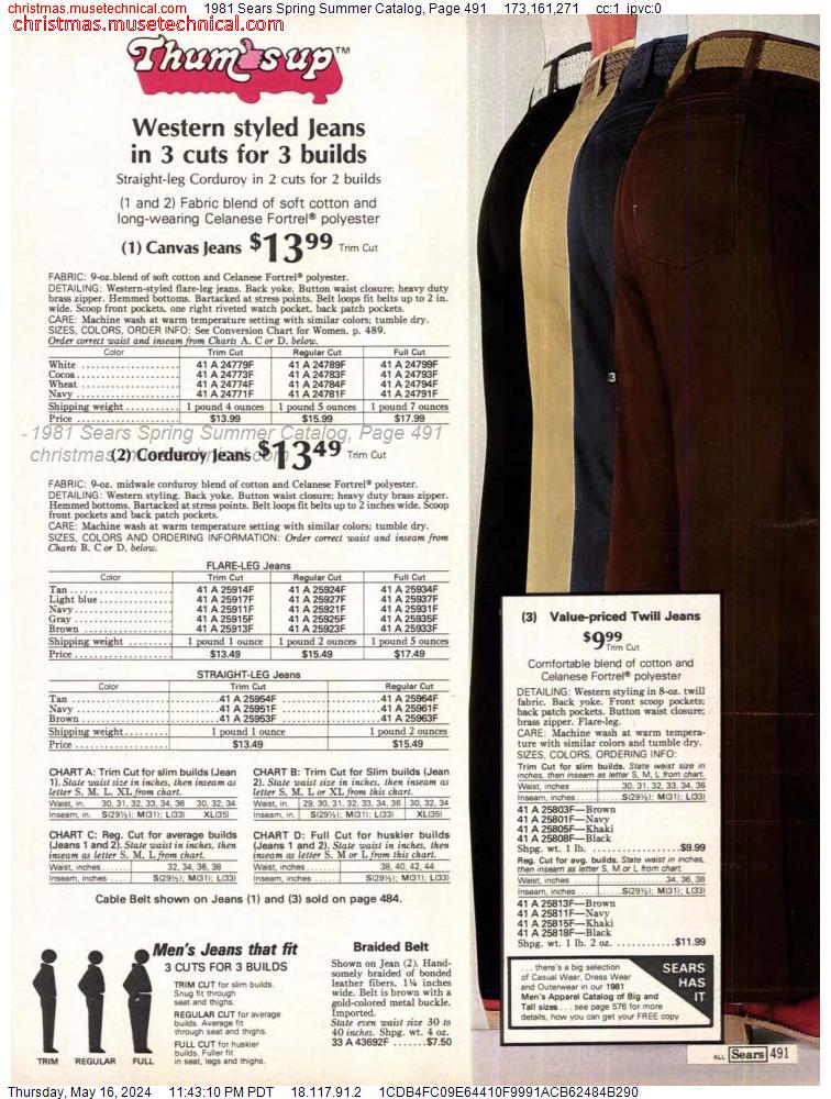 1981 Sears Spring Summer Catalog, Page 491