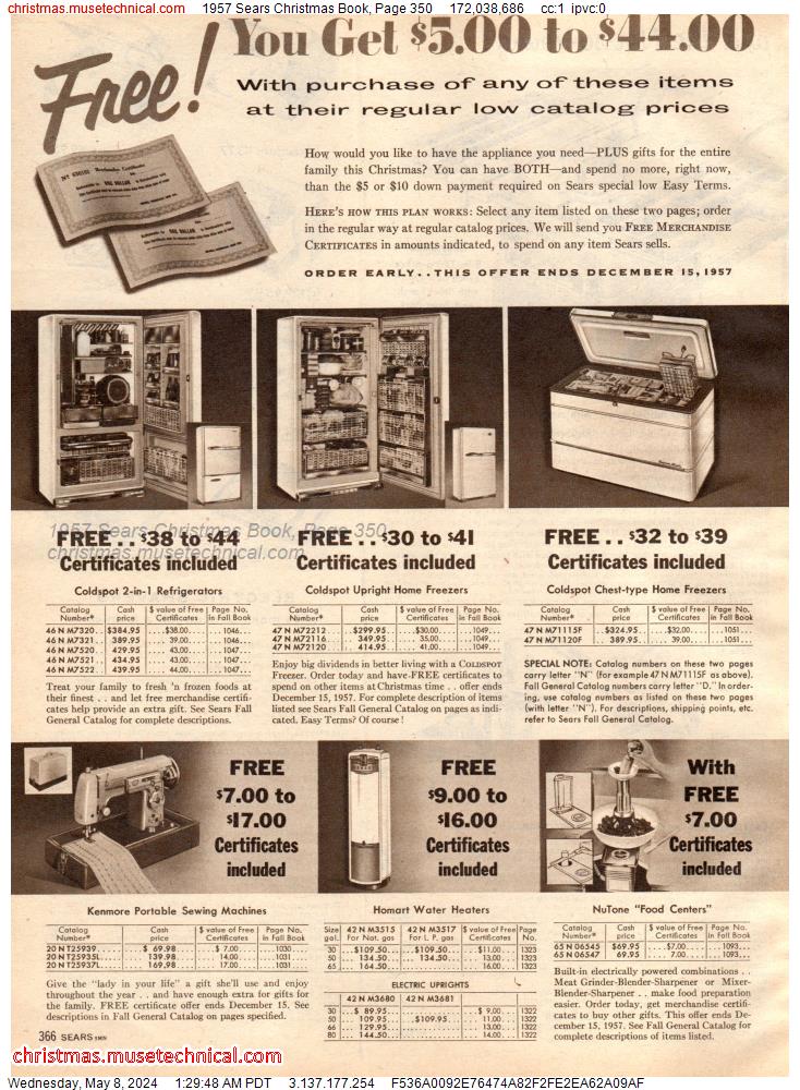 1957 Sears Christmas Book, Page 350
