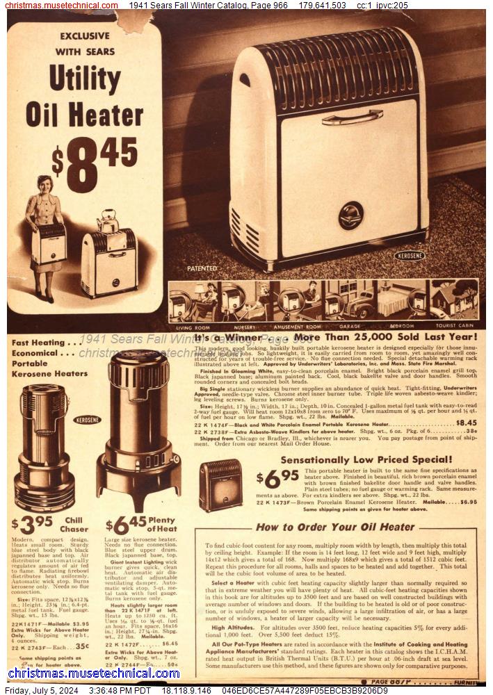 1941 Sears Fall Winter Catalog, Page 966