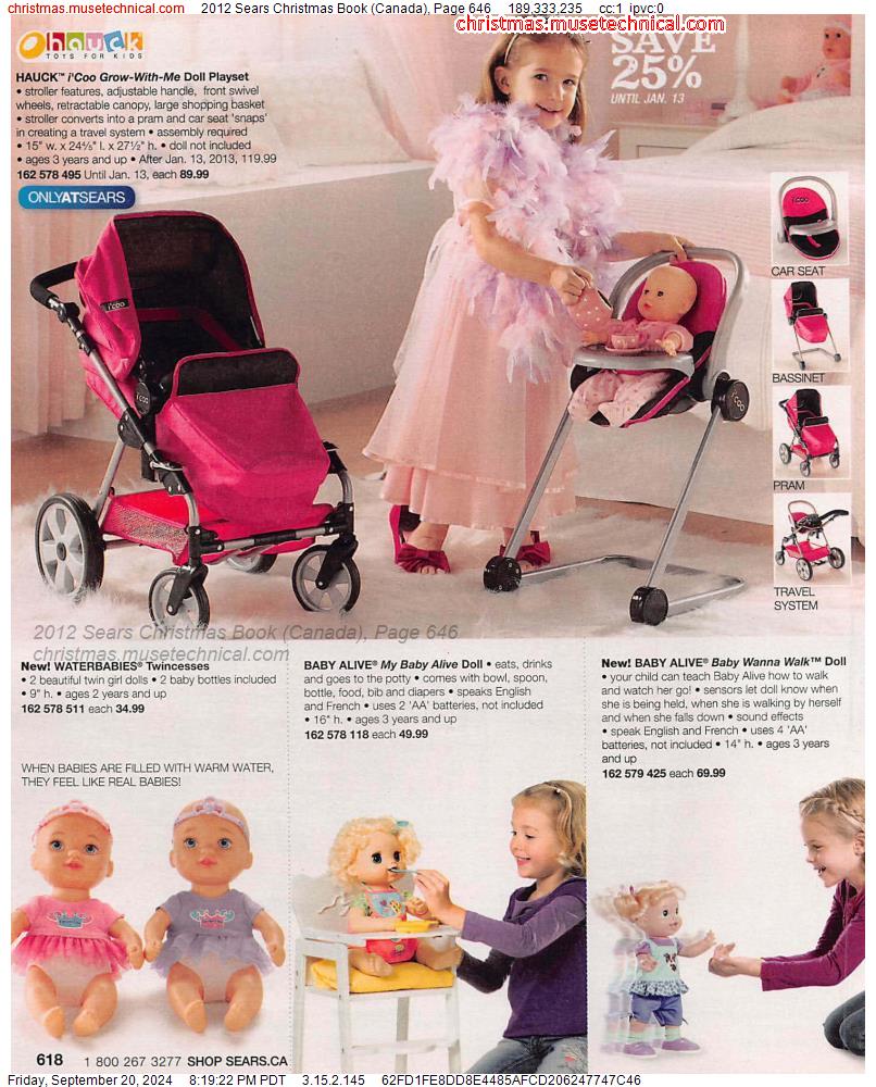 2012 Sears Christmas Book (Canada), Page 646