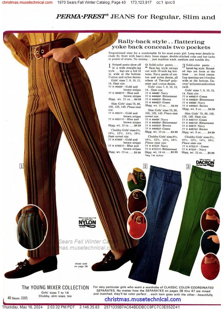 1970 Sears Fall Winter Catalog, Page 40