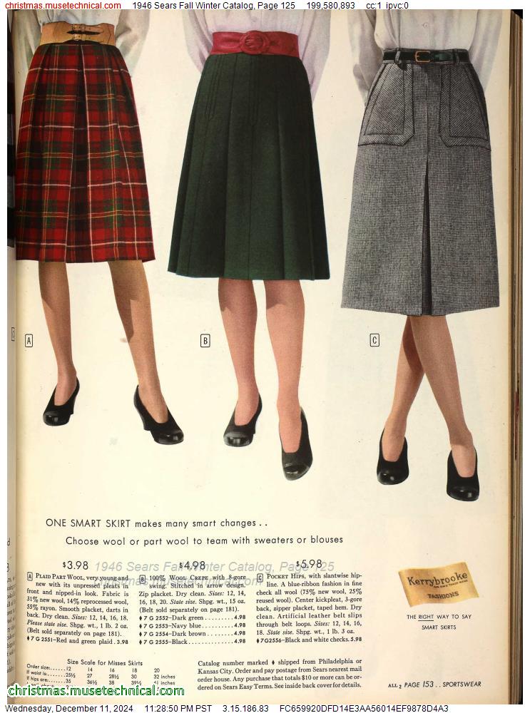 1946 Sears Fall Winter Catalog, Page 125