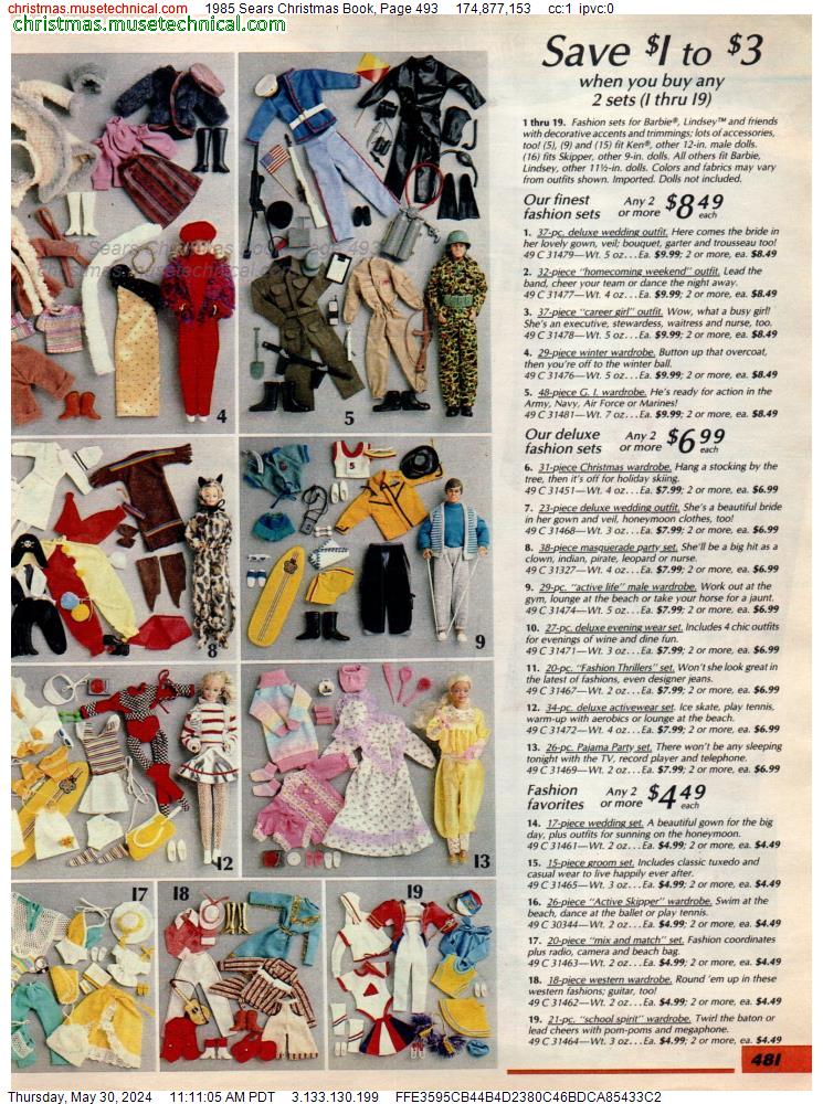 1985 Sears Christmas Book, Page 493