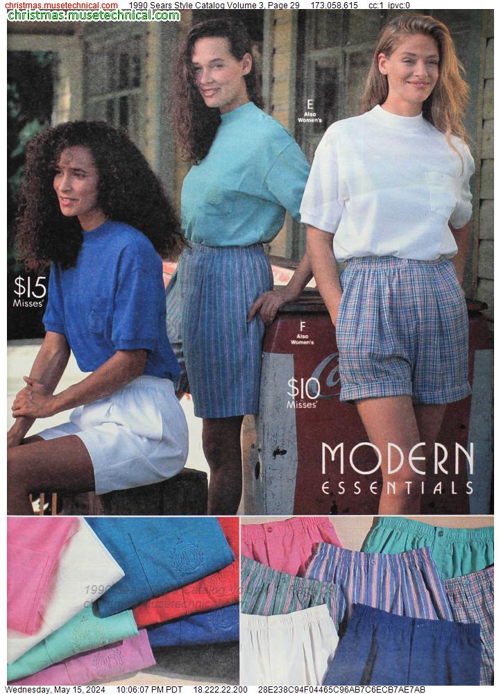 1990 Sears Style Catalog Volume 3, Page 29