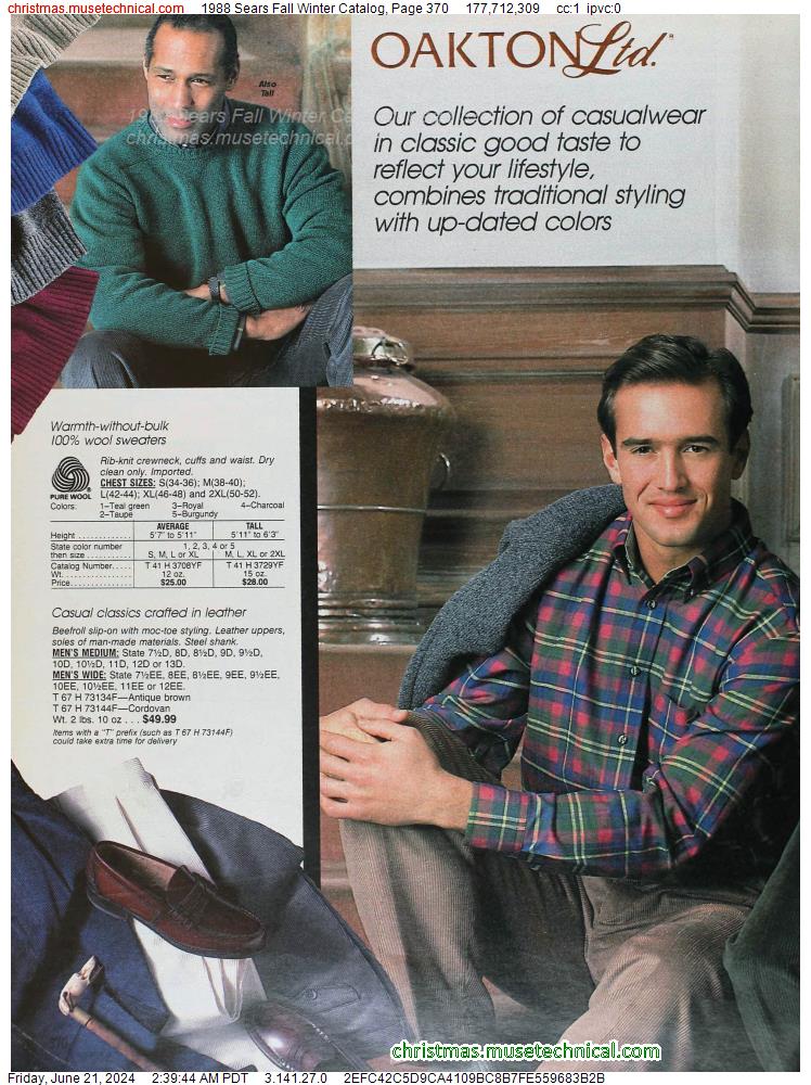 1988 Sears Fall Winter Catalog, Page 370