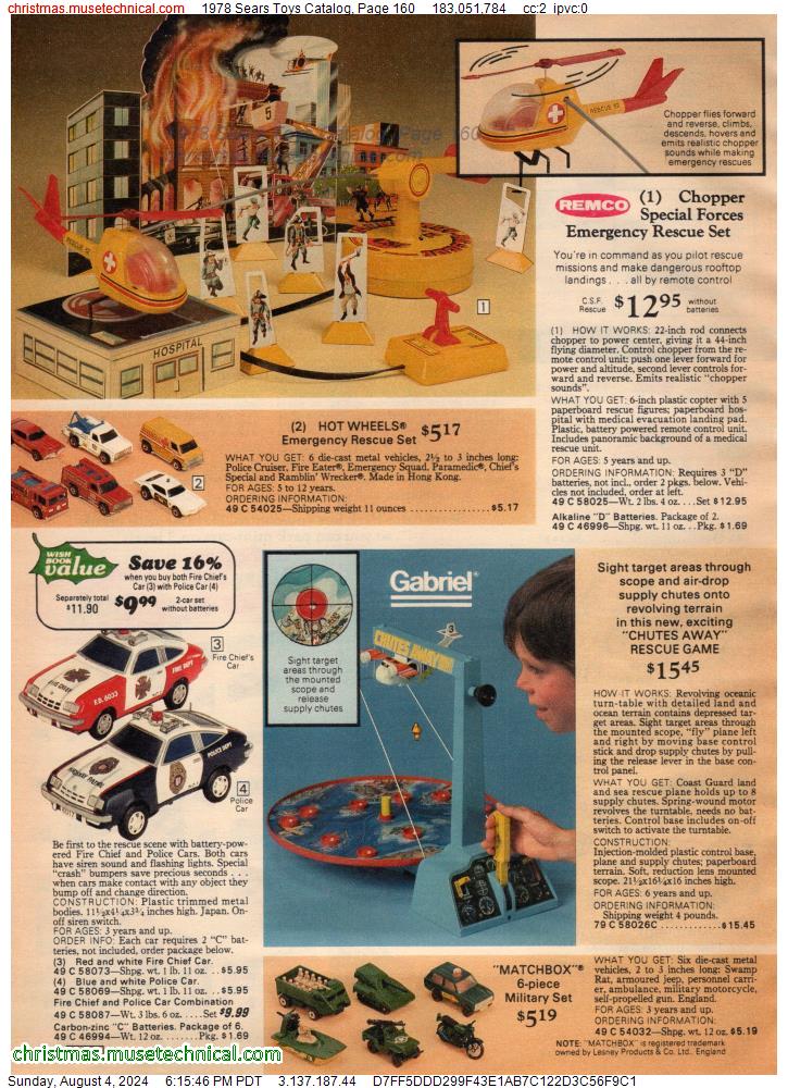 1978 Sears Toys Catalog, Page 160