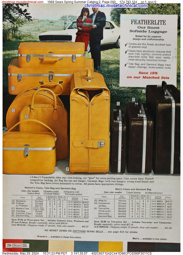1968 Sears Spring Summer Catalog 2, Page 290