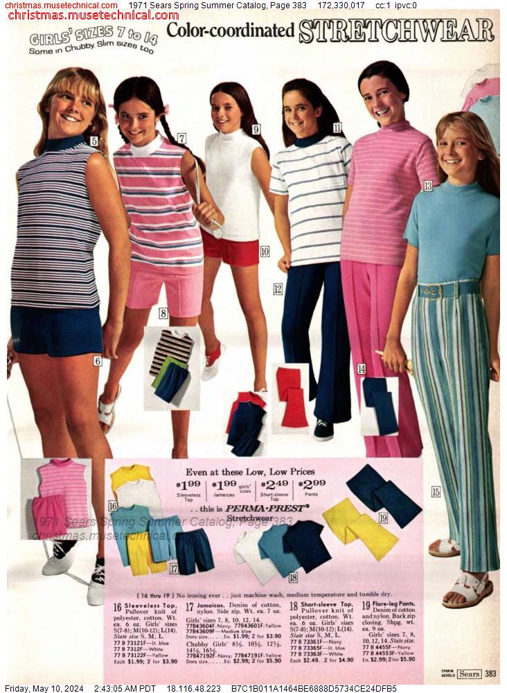 1971 Sears Spring Summer Catalog, Page 383
