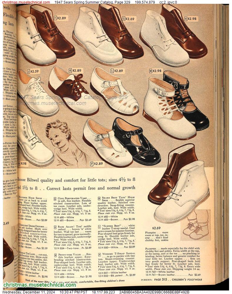 1947 Sears Spring Summer Catalog, Page 329