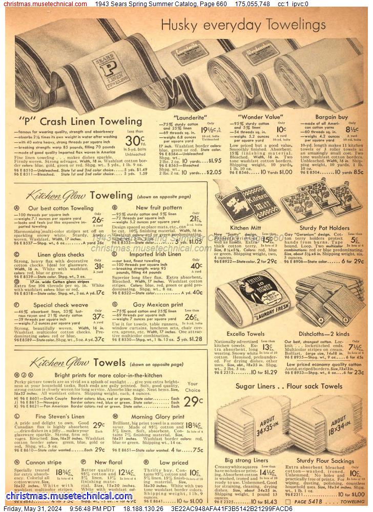 1943 Sears Spring Summer Catalog, Page 660
