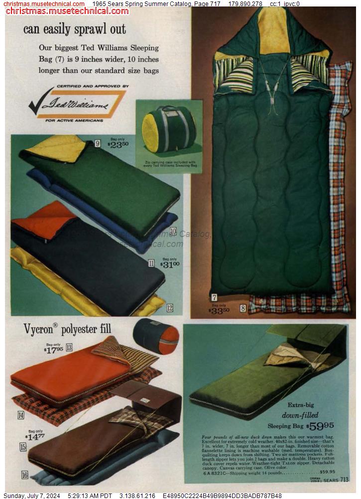 1965 Sears Spring Summer Catalog, Page 717