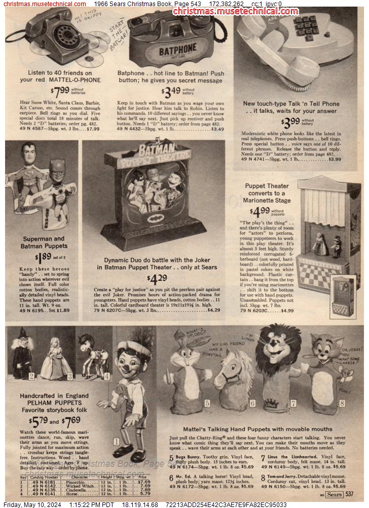 1966 Sears Christmas Book, Page 543