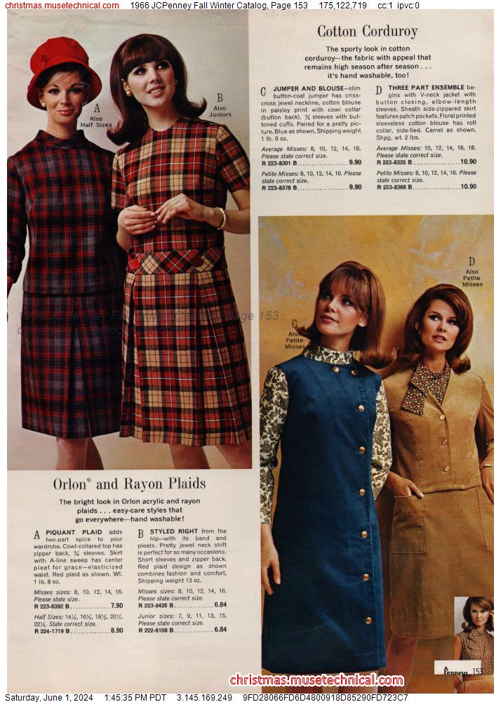 1966 JCPenney Fall Winter Catalog, Page 153