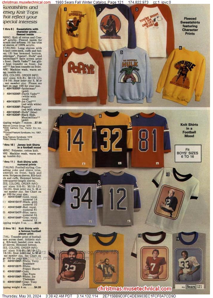1980 Sears Fall Winter Catalog, Page 121