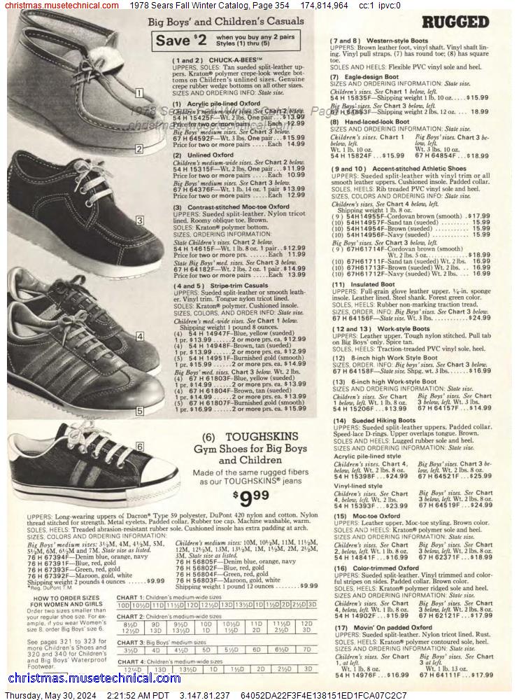 1978 Sears Fall Winter Catalog, Page 354