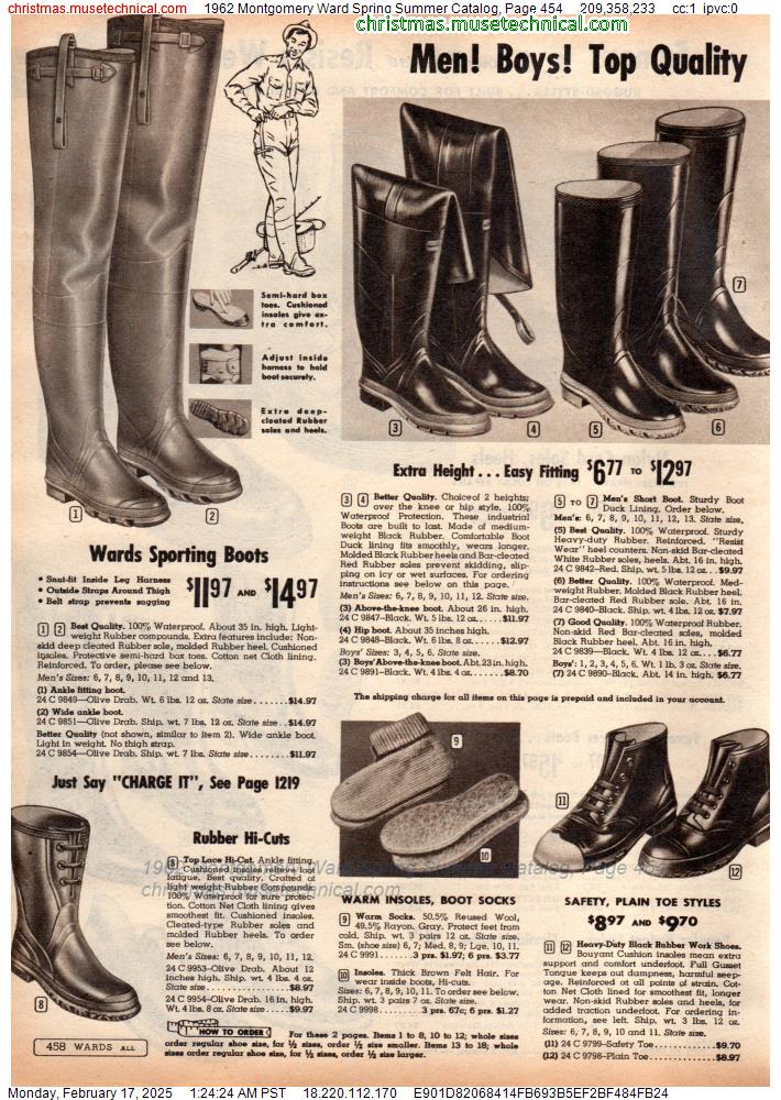 1962 Montgomery Ward Spring Summer Catalog, Page 454