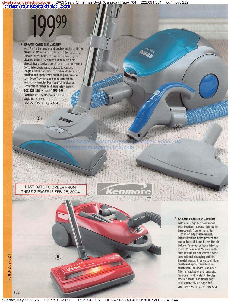 2003 Sears Christmas Book (Canada), Page 704