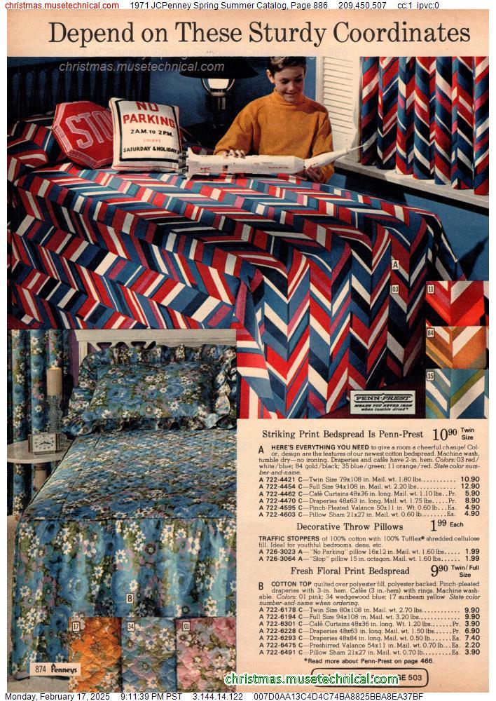 1971 JCPenney Spring Summer Catalog, Page 886