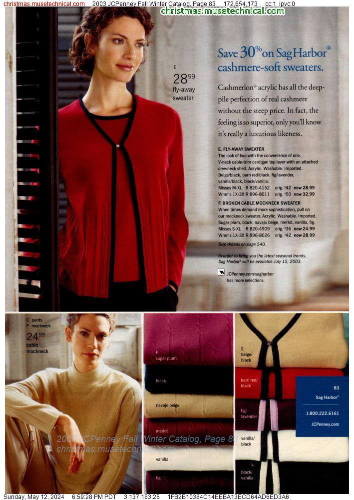2003 JCPenney Fall Winter Catalog, Page 83
