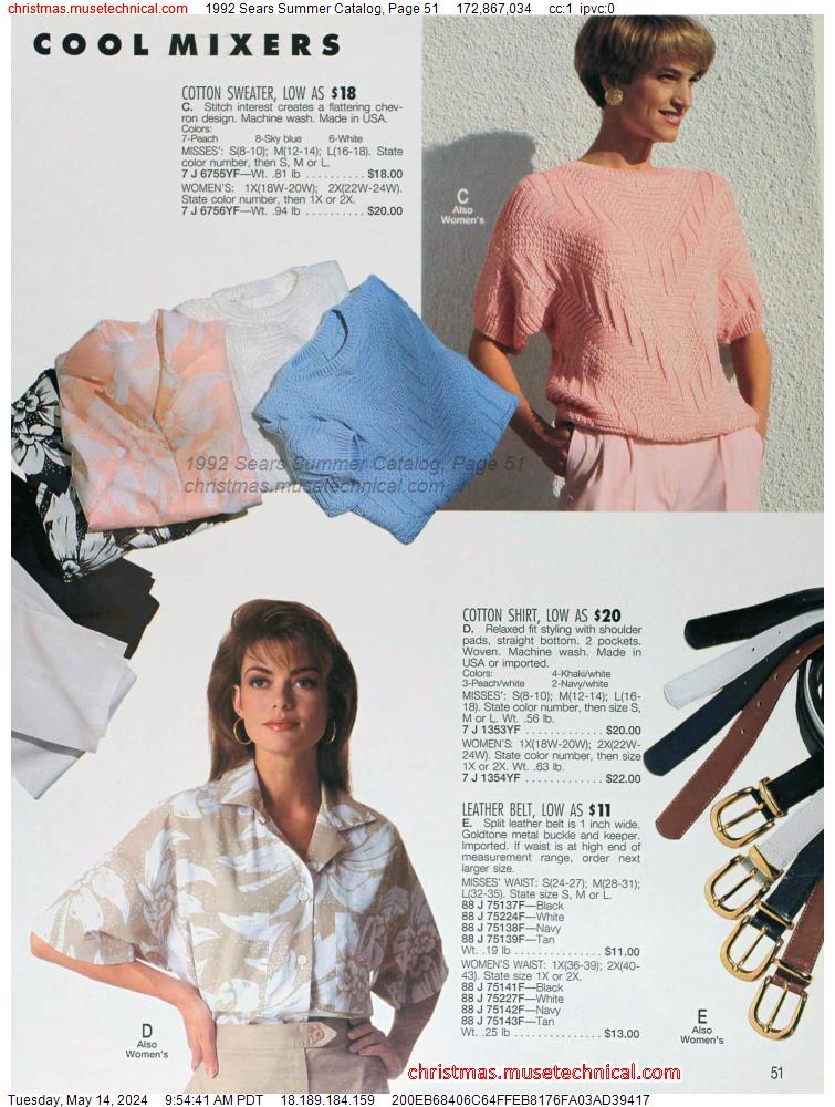 1992 Sears Summer Catalog, Page 51